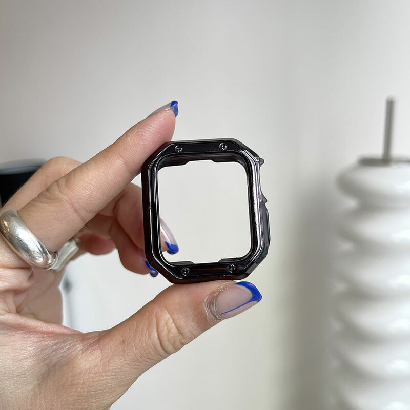 Funda para funda de Apple Watch de 45mm, 41mm, 44mm, 40mm, 42mm y 38mm, accesorios de TPU para parachoques, Protector de pantalla para iWatch Series 7, 6, 5, 4, 3, SE