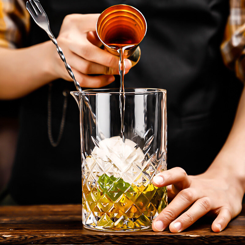 شاكر كوكتيل زجاجي أصلي على الطراز الياباني ، كوب خلط ، مثالي لهز المشروبات اللذيذة