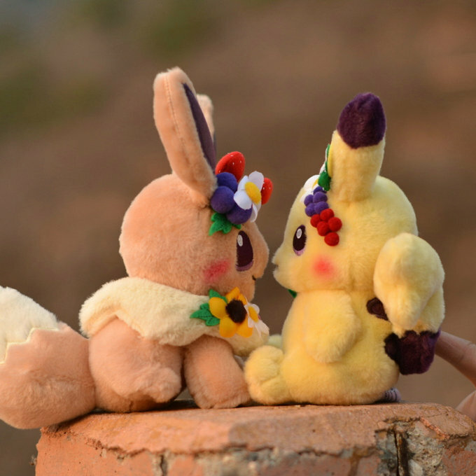 تاكارا تومي ألعاب من القطيفة عيد الفصح الربيع مهرجان Pikachued Eevee محشوة الدمى جارلاند الديكور الأطفال هدية