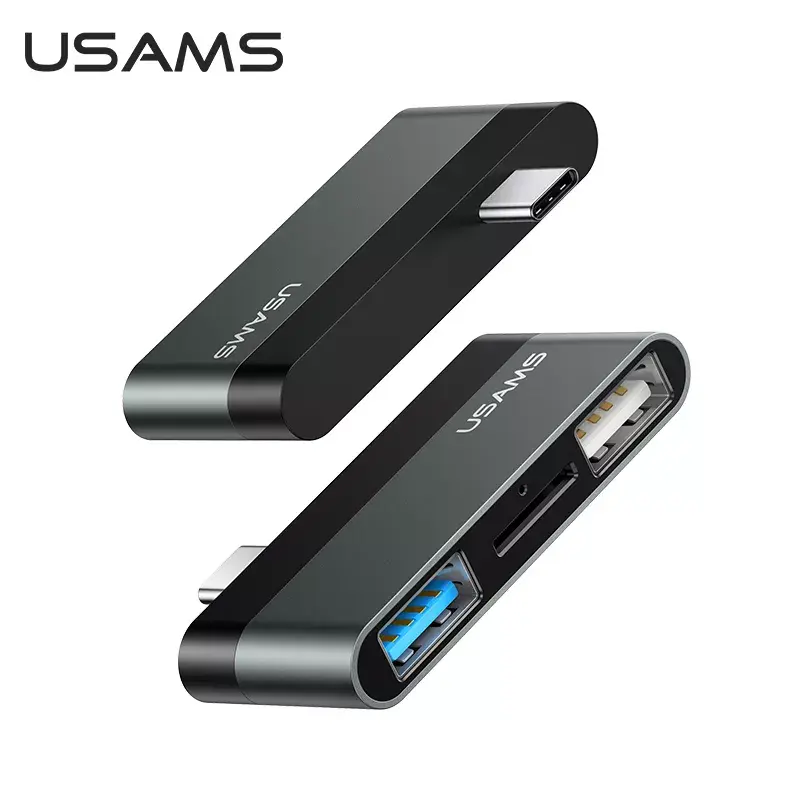 USB-концентратор USAMS с кабелем типа C, USB 3,0, 2,0