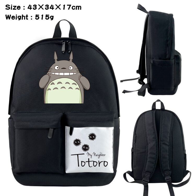 Totoro Đáng Yêu Bé Anime Ba Lô Cô Gái Bé Trai Học Sinh Nylon Trường Túi Thời Trang Lớn Ba Lô Du Lịch Máy Tính Mochila