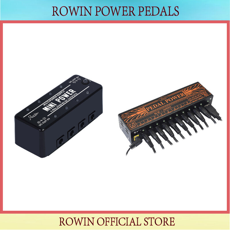 Rowin  Mini Power Pedal Guitar Pedals Power Supply Multi Circuit Power Isolated 9/12/18V Output With Short Circuit Protect