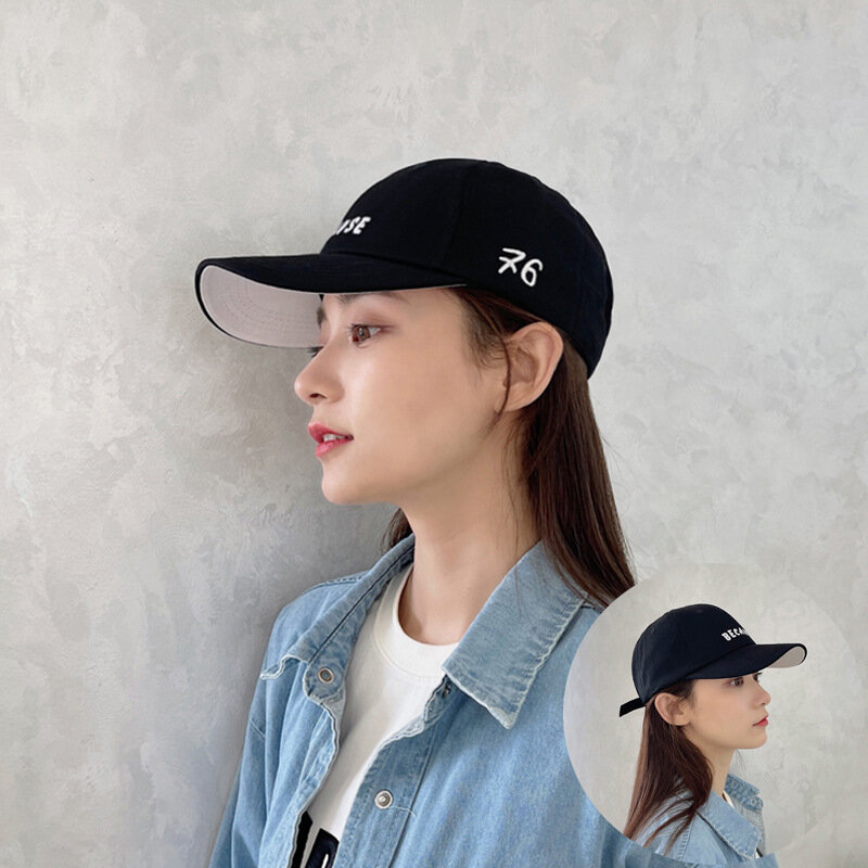 2022 New Spring Summer Outdoor Sport Baseball Cap Women Korea Fashion Adjustable Letter Casual Sun Protection Hat Lady Men Caps