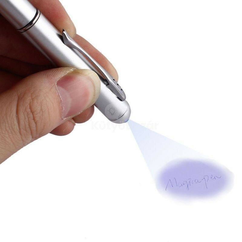 ธนบัตร Checker ปากกาเงินปลอมเครื่องตรวจจับปากกาปากกาที่มองไม่เห็นโรตารี่ปากกาไฟ LED การเขียน Refill