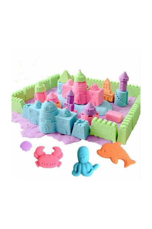 子供用のクリエイティブなサンドアクティビティキット,小さな子供用のおもちゃのサンド4色,2 kgと6個の縦型サンド (魔法の砂,アロマセラピー用)