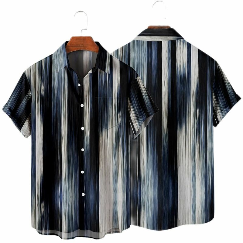 2022 New Hawaii men's retro shirt tops 빈티지 여름 캐주얼 남성용 및 여성용 스트리트웨어 오버사이즈 싱글 버튼 다운 셔츠