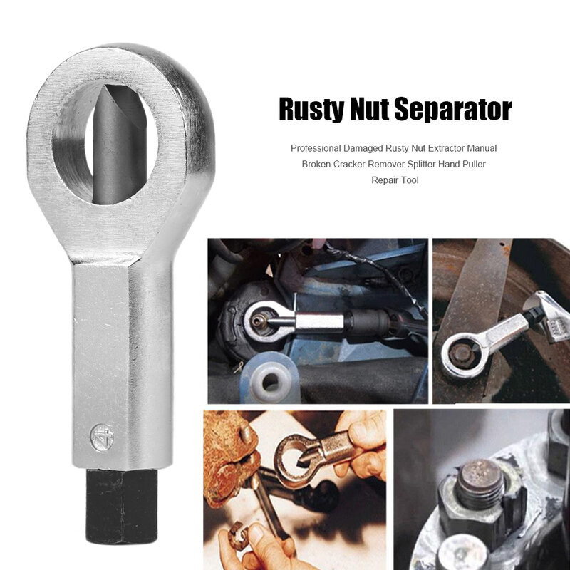 12-27mm Heavy-Duty Nuts Splitter Tools Set Nut Breaker Tool Durable Portátil Removedor Manual Extractor Dividir Ferramenta De Madeira