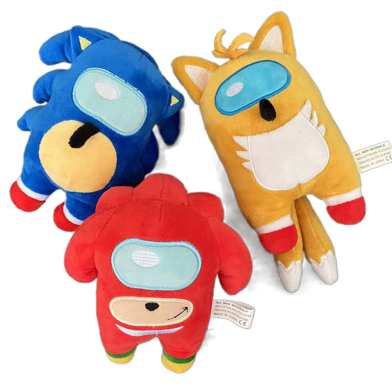 3 stücke Schatten Die Hedgehog Plüsch Puppe Spielzeug Anime Animation Action Figur Weiche Angefüllte Puppen Geburtstag Geschenke für Kinder