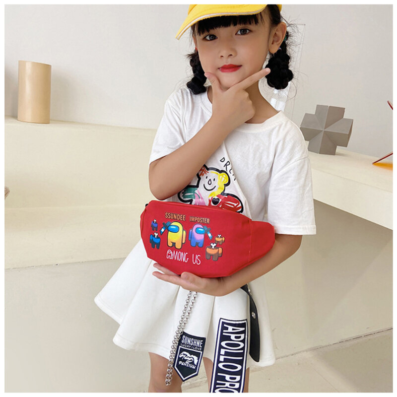 Talia torba dla chłopców dziewcząt Cartoon Hangbags torba na ramię modny plecak saszetka biodrowa koreański Fanny dzieci Robot torba na klatkę piersiową