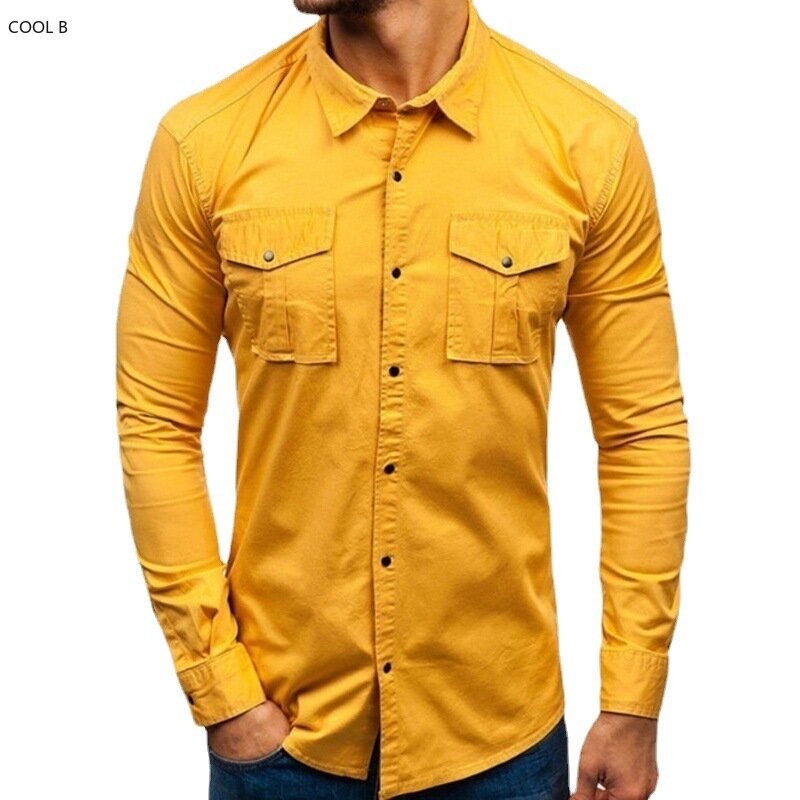 Kemeja Musim Gugur untuk Pria Ropa Hombre Camisas De Hombre Chemise Homme Camisa Masculina Blus Pakaian Pria Kemeja Roupas Masculinas