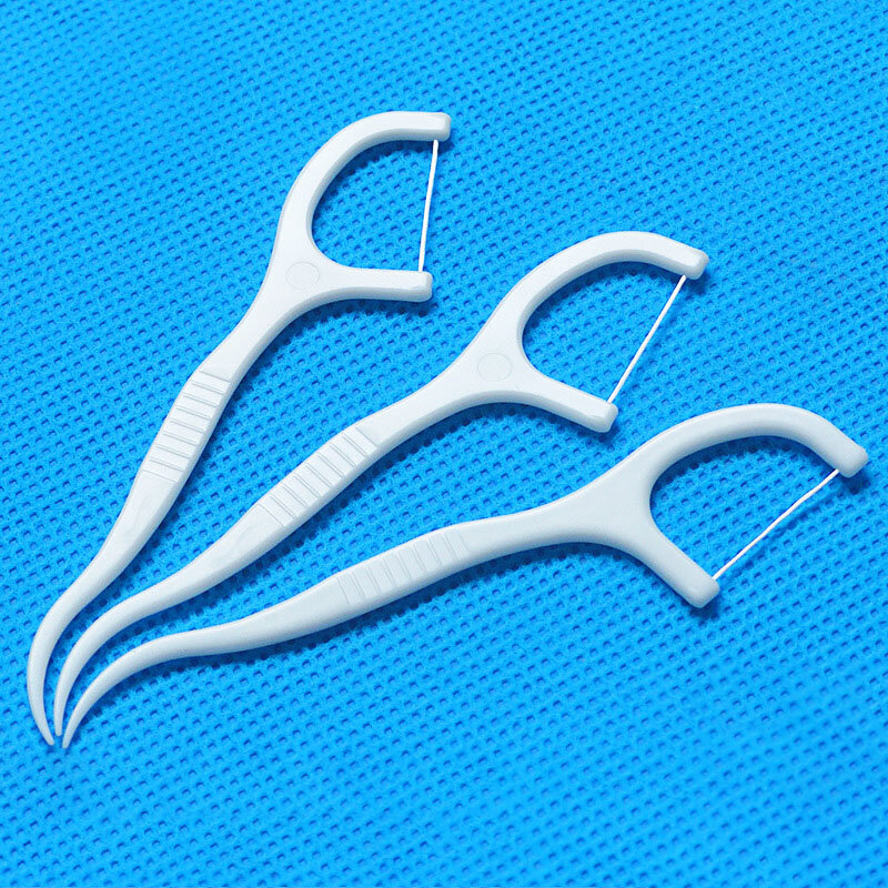 100Pcs Dental Floss Flosser Picks Toothpicks Teeth Stick Tooth Cleaning Interdental Brush Dental Floss Pick Oral Hygiene Care