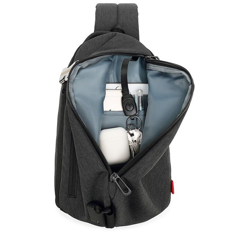 TANGCOOL – sac de poitrine imperméable pour hommes, sacoches tendance multifonctions pour court voyage, petit sac à bandoulière simple en toile