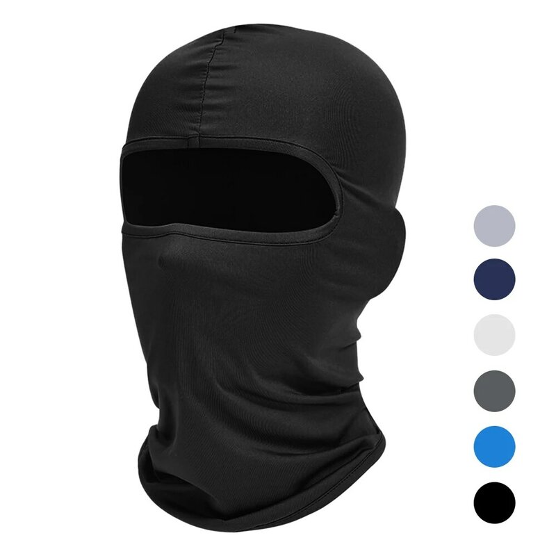 男性と女性のためのUV保護マスク,速乾性,フルフェイススキーマスク,戦術的なミリタリーライナー,通気性のあるバラクラバキャップ