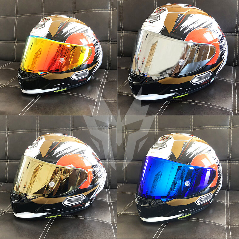 Visera de casco para SHOEI X14 Z7 Z-7 NXR CWR-1 x-spirit, accesorios para casco de motocicleta, lente tintada Revo, RF-1200