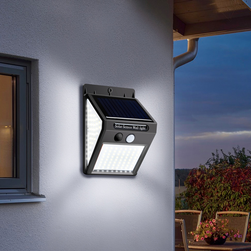 Lámpara Solar Led con Sensor de movimiento PIR para exteriores, candelabro de pared, impermeable, para Calle y jardín
