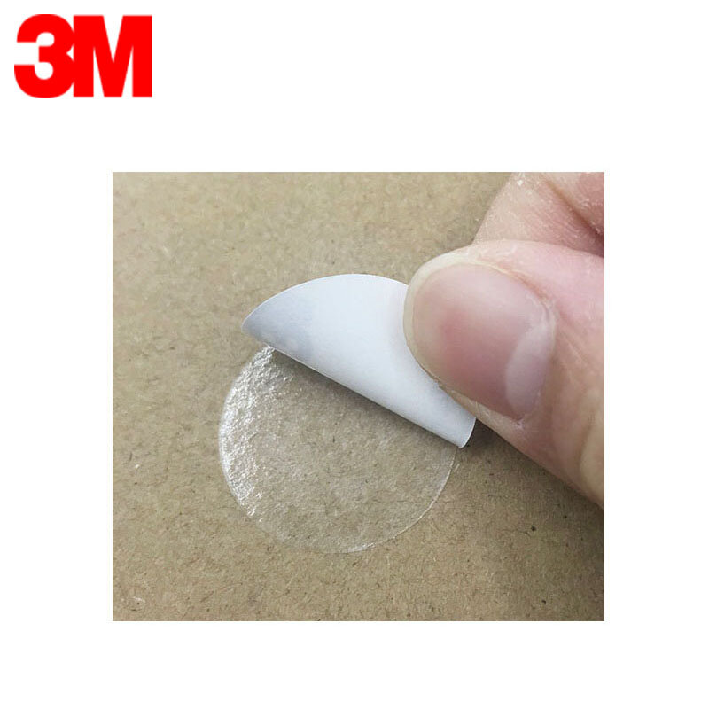 100 Round Sticky Circle 3M 9448 Double Sided Adhesive Dot Stickers with Remove Handle Ear for Wax Seal Stamp round 20mm 24.5mm