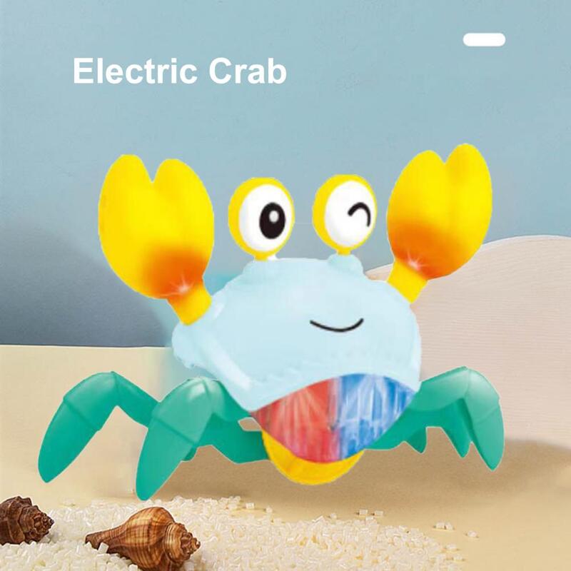 Juguete de moda con borde redondeado para niños, juguete de cangrejo eléctrico para el hogar, juguete interactivo