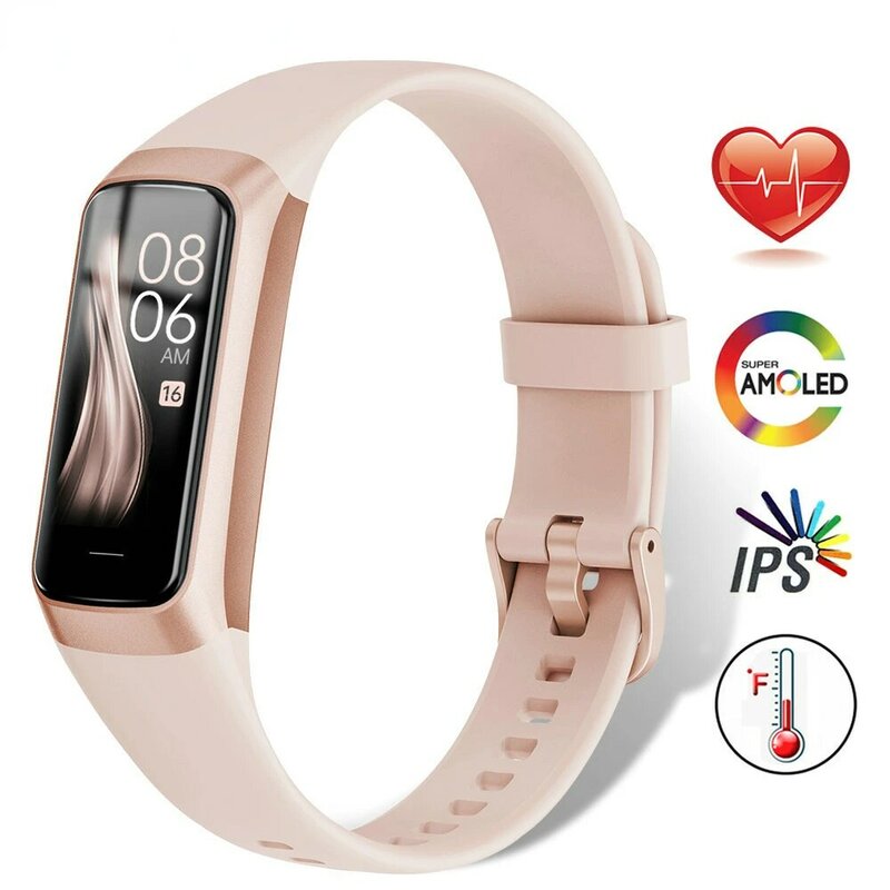 Montre connectée en or pour femmes, bracelet connecté, étanche, avec suivi du rythme cardiaque/tension artérielle, recommandé pour le Sport, 2022