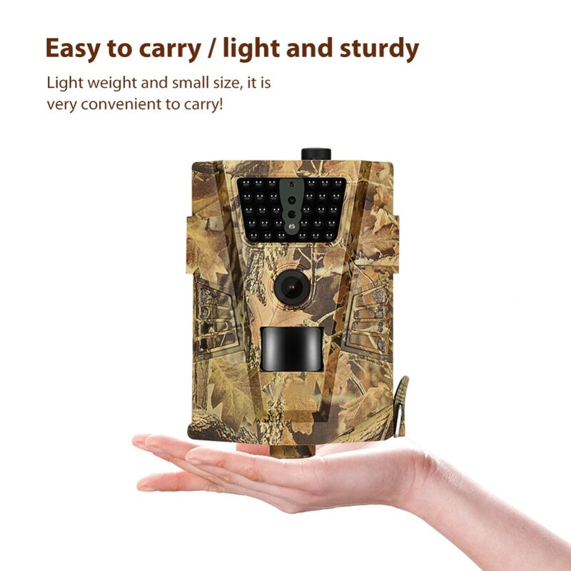 Mini Hunting Camera 12MP Wild Trail Camera Infrared Night Vision Outdoor Motion Activated Scouting 0.2S Trigger Photo Trap