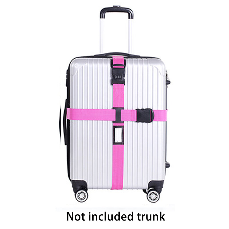 Cinta de bagagem cinto transversal embalagem mala viagem ajustável náilon 3 dígitos senha bloqueio cruz fivela cinta bagagem cintos