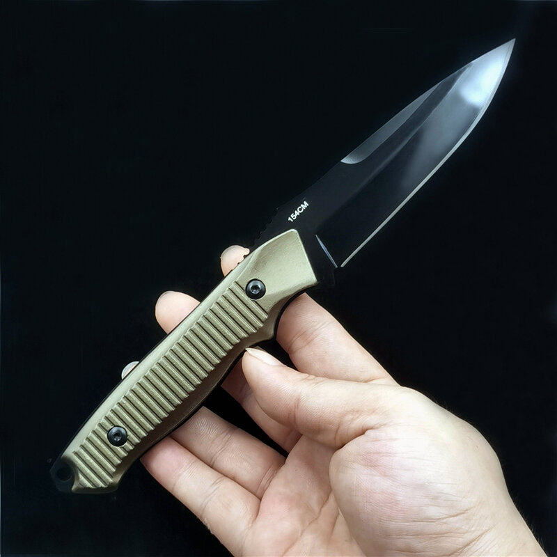 Alta qualidade táticas de caça faca reta bm 140bk ao ar livre auto-defesa pequenas facas de acampamento edc portátil ferramentas de bolso