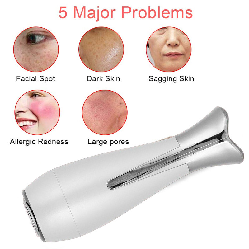 RF Photon Rejuvenation Beauty เครื่องมือ Iontophoresis Facial เครื่องนวดการสั่นสะเทือนสูง Frequenc Facial Machin Skin Care เครื่องมือ