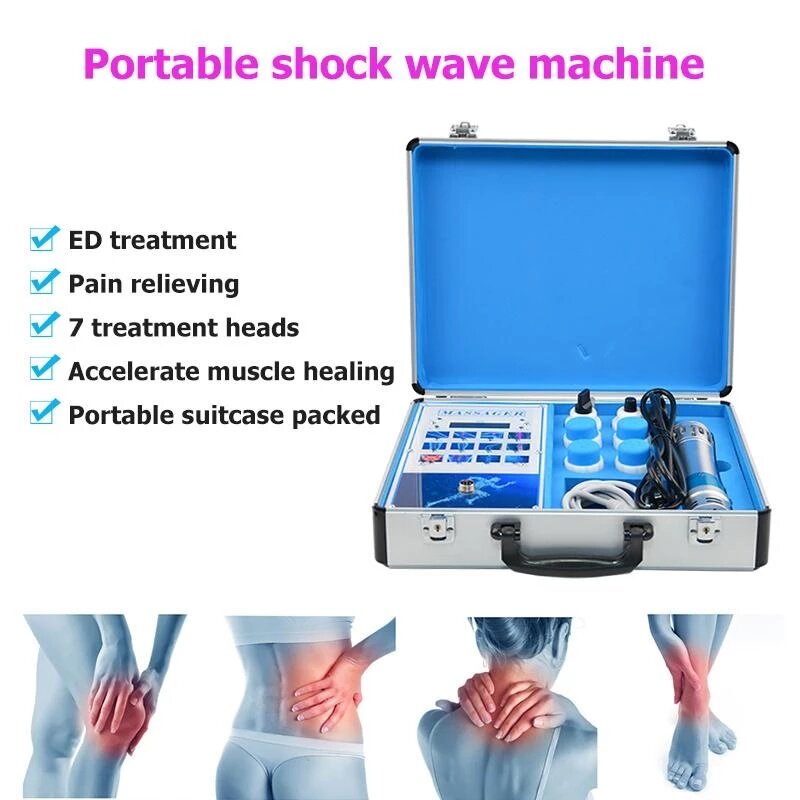 Instrumento de fisioterapia de choque portátil, versión de comercio exterior ED, onda de choque extracorpórea, fisioterapia, rehabilitación, quiropra