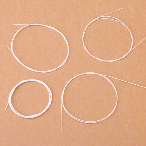 Set di corde per Ukulele in Nylon bianco da 4 pezzi