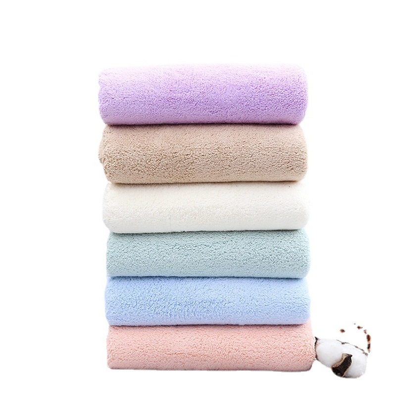 35x75cm Microfiber Towel Household Bathroom Face Towel Solid Color Quick Dry Hair Towel Womens Hand Towel Absorbent Face Towel