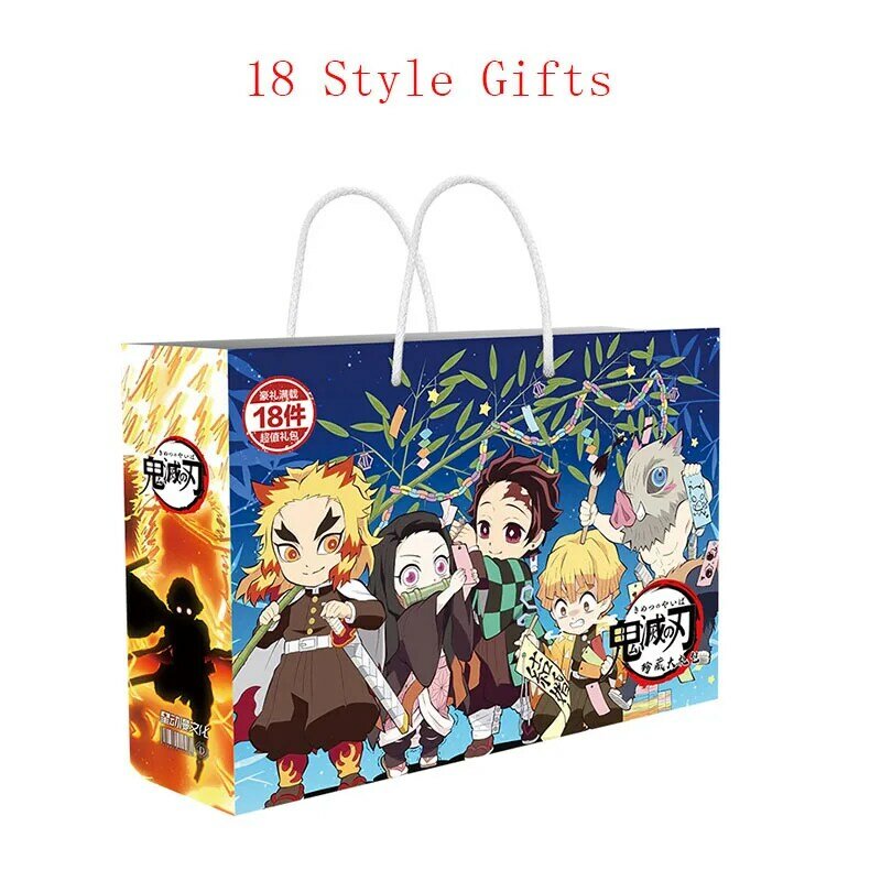 Sac cadeau porte-bonheur Kimetsu No Yaiba, 18 styles, cadeau d'anime Demon Slayer, accessoires de Cosplay