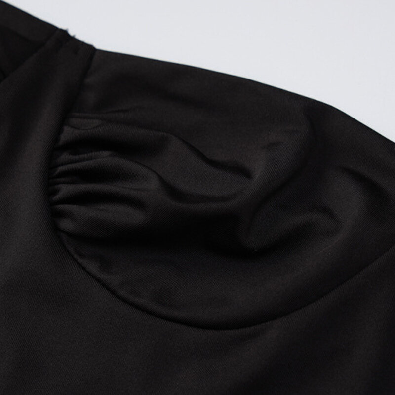 Robe de bal Sexy pour femmes, tenue de soirée Midi moulante, noire, élégante, fendue, Club, fête d'anniversaire, mariage, été, 2022