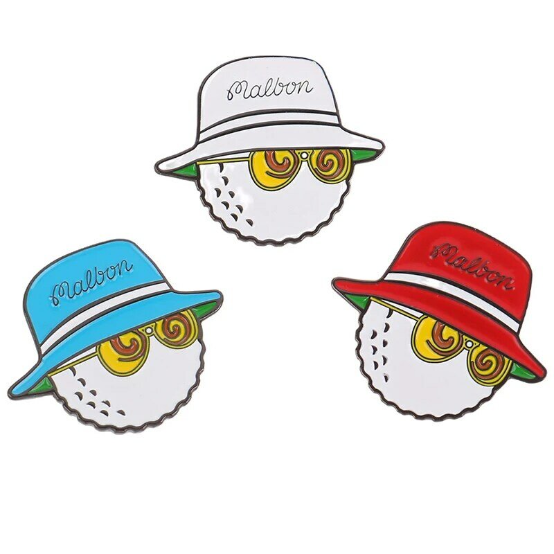 1Pc หมวกคลิปบอลกอล์ฟตำแหน่งที่ถอดออกได้กอล์ฟหมวกโลหะแม่เหล็กหมวกคลิป Marker Golfer ของขวัญกอล์ฟอุป...
