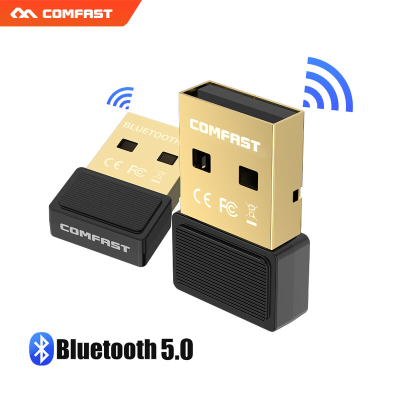 USB Bluetooth 5.0อะแดปเตอร์สำหรับ PC คอมพิวเตอร์แล็ปท็อป WIFI เครื่องส่งสัญญาณบลูทูธตัวรับสัญญาณ Bluetooth Dongle อ...