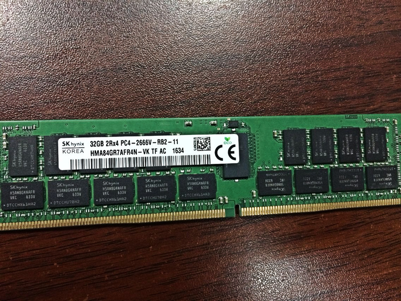 Ram aplica-se à memória 32gb 2rx4 PC4-2666V rdimm do servidor de dell snp2wmmmc/32g reg