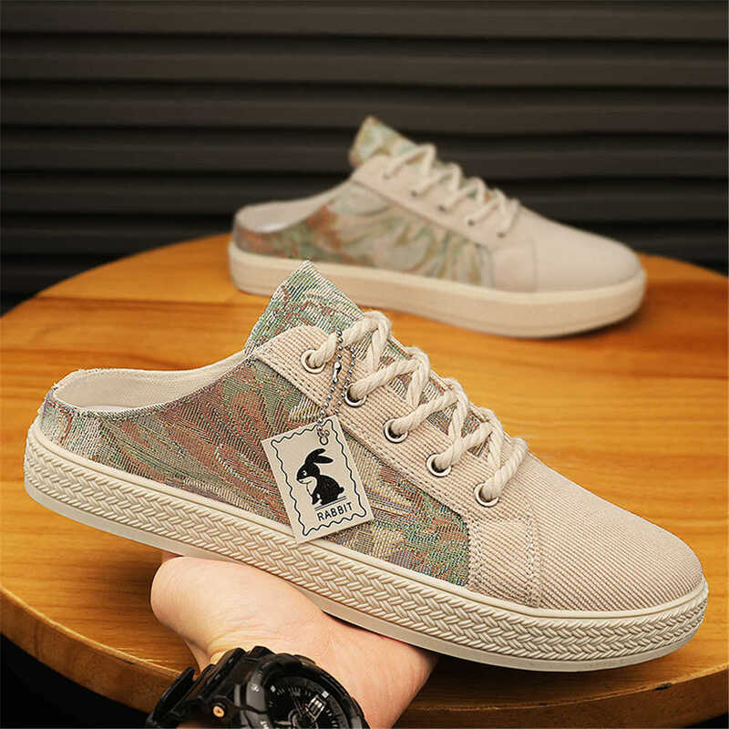 Jute Lace Up Outdoor Casual Men's Shoes 48 Ergonomic Sneakers Sports Hyperbeast Choes Street Chassure Industrial Sewing