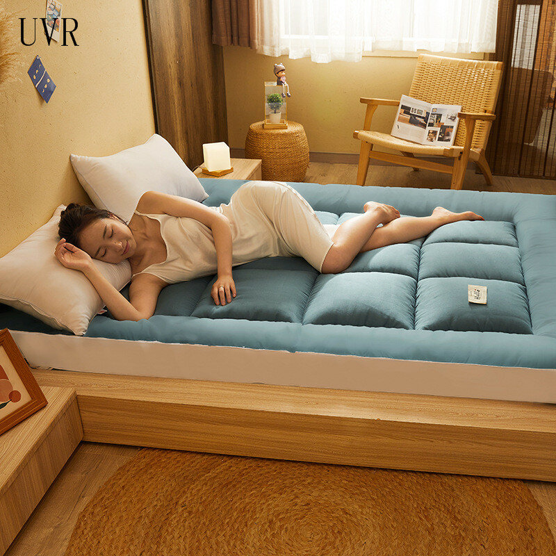 UVR ญี่ปุ่นชั้นเพดาน Four Seasons ที่นอน Breathable Tatami ห้องนอนนักเรียนหอพักพับที่นอนขนาดเต็ม