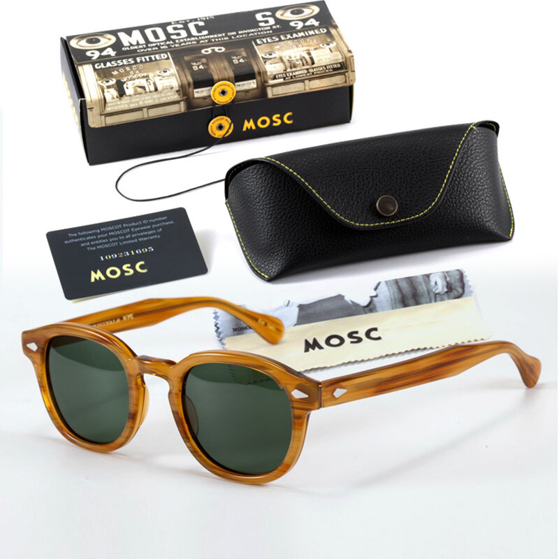 Moscot-gafas de sol polarizadas Lemtosh para hombre y mujer, lentes de sol polarizadas con montura de acetato, Estilo Vintage