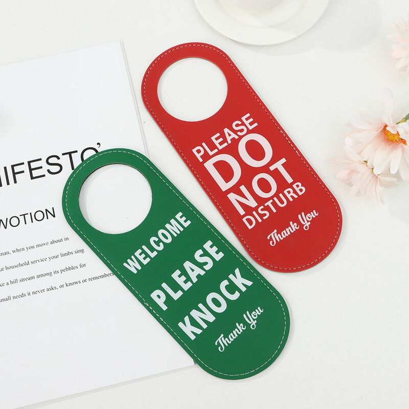 Bulletin Board Double-sided Tips Tag Door Hanger Tags Cleaning Label Do Not Disturb Signs Door Knobs Hanger Pendant