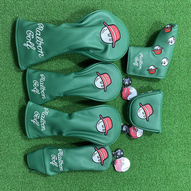 malbon golf cove Golf Club Driver head cover Fairway Woods Hybrid Ut Putter And Mallet Putter Head Cover Golf Club Head Cover