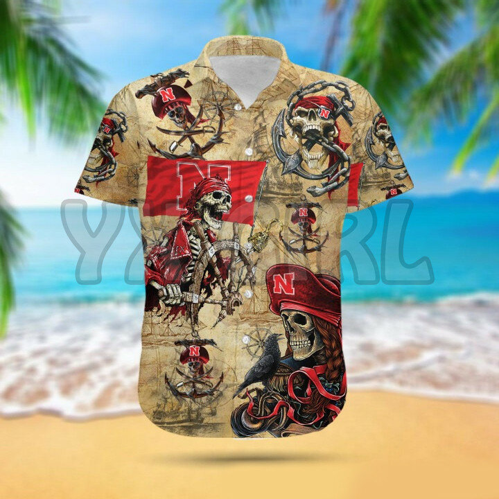 Camisas de verano para hombre y mujer, camisa hawaiana con estampado 3D de los vikingos, estilo Harajuku, Unisex