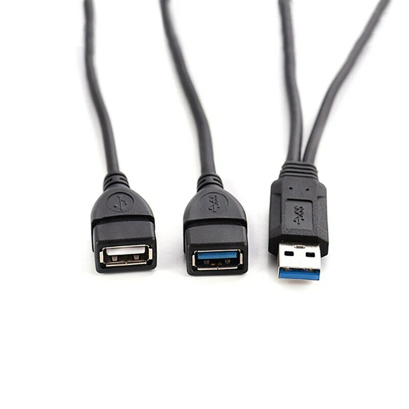 Kabel Ekstensi USB 3.0, Data + Pengisian Daya Pria Ke Wanita, Terhubung Ke Disk USB, Kartu Jaringan, Hard Disk, Revolusi USB, 2-In-1