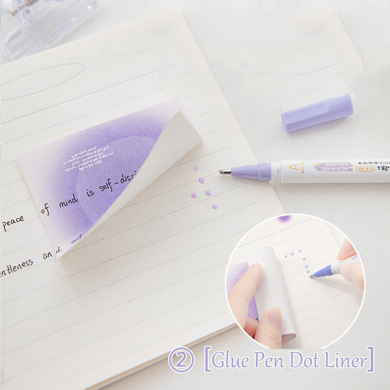 2In 1 Art Ceramic Knife+Glue Pen Dot Liner Color Box Knife Pen for Scrapbooking Crafts Decor Precision Sticker Washi Tape Cutter