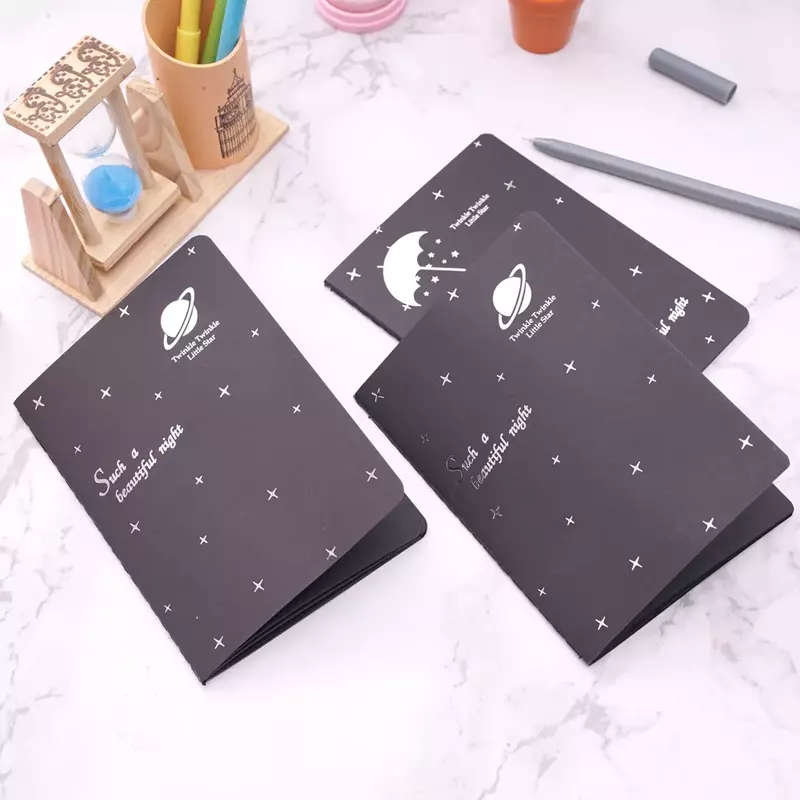 60 Page New Sketchbook Diary For Drawing Painting Book School Gift Graffiti Sketch Office Notebook Paper Supply Black Cover R4D5