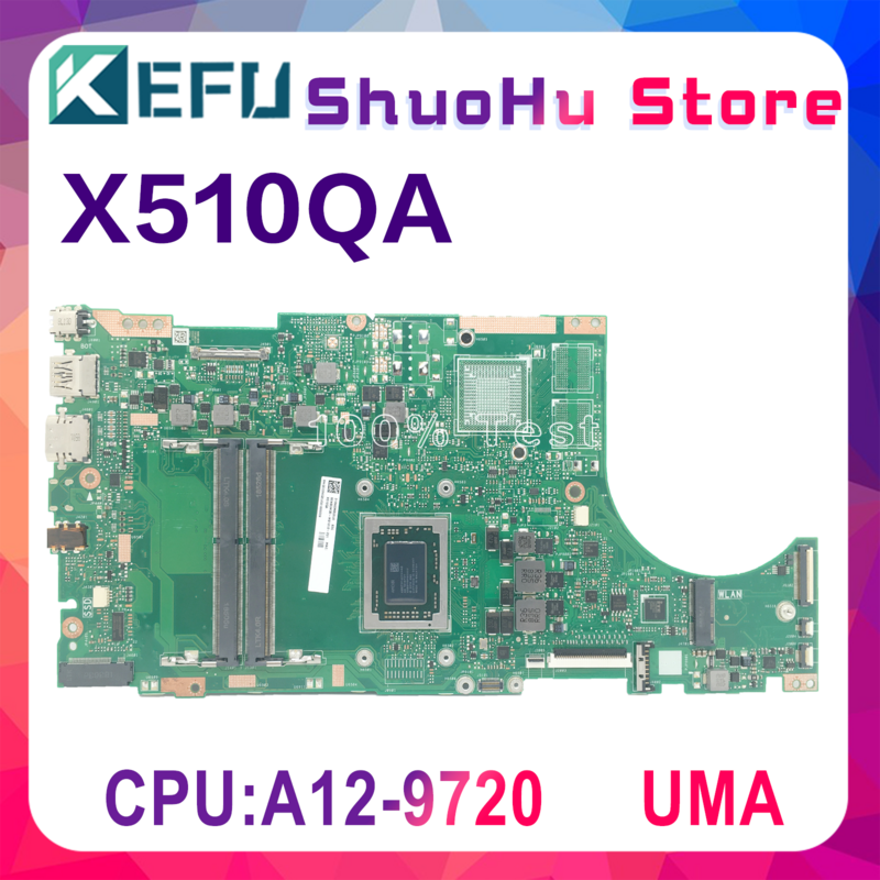 KEFU – carte mère X510UA pour ASUS X510U/S5100UR/X510UN/X510UQ testée originale pour ordinateur portable, I7-7500U/I5-7200U/I3-7100U UMA