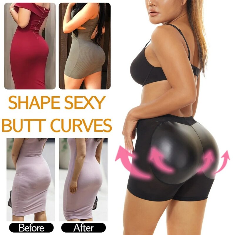 LANFEI ผู้หญิง Body Shaper Butt Lifter ควบคุมกางเกง Midel เอวสะโพก Enhancer Push Up Big ปลอมเซ็กซี่ตาข่าย shapewear