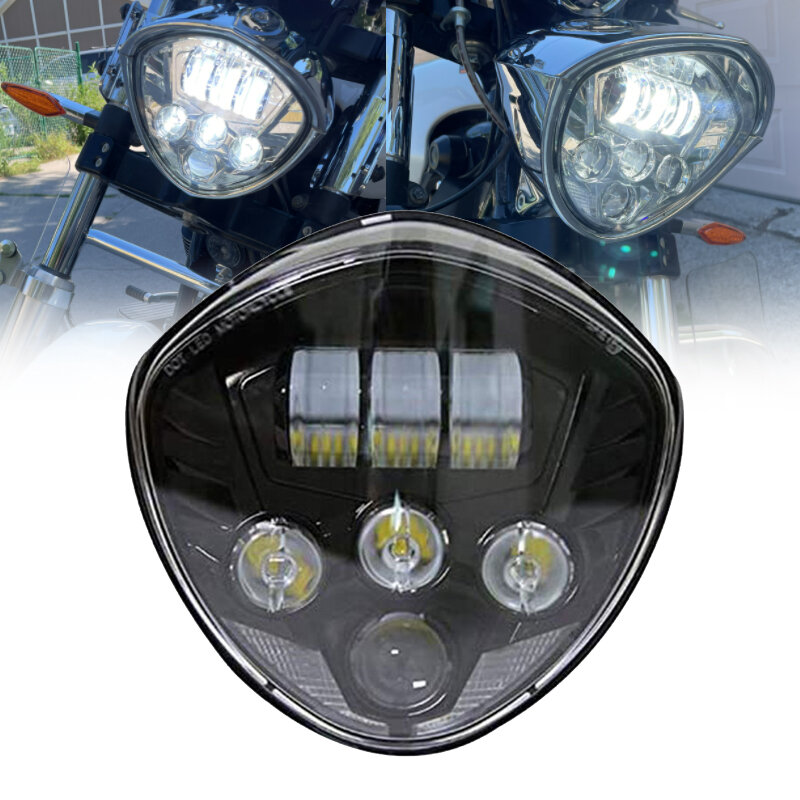 Faro LED de motocicleta de 60W para Victory Cross Country Vegas modelos Hi Low faro para 2012-2016 Cross Country Tour