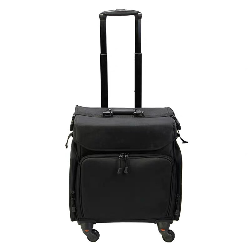 New large capacity Trolley Cosmetic case,Nails Makeup Toolbox Trolley Suitcase,Women Beauty Tattoo Box Rolling Luggage on wheels