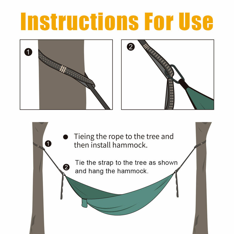 Hammock Strap Outdoor Camping Hammock Garden Swing Straps Rope High Strength Tree Hanging Load-Bearing Strap Rope