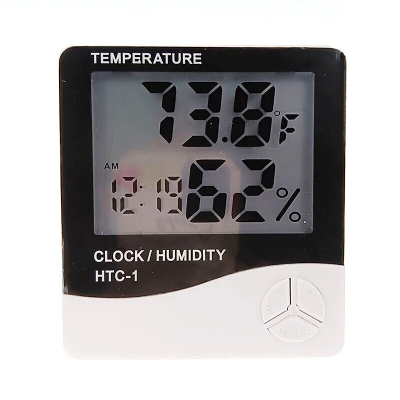 ميزان الحرارة الرقمي الرطوبة محطة الطقس في الأماكن المغلقة للمنزل مصغرة ترمتومتر لدرجة حرارة الغرفة درجة الحرارة جهاز مراقبة الرطوبة
