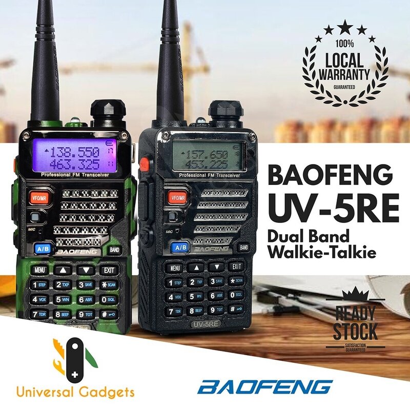 Rádio baofeng UV-5RE em dois sentidos